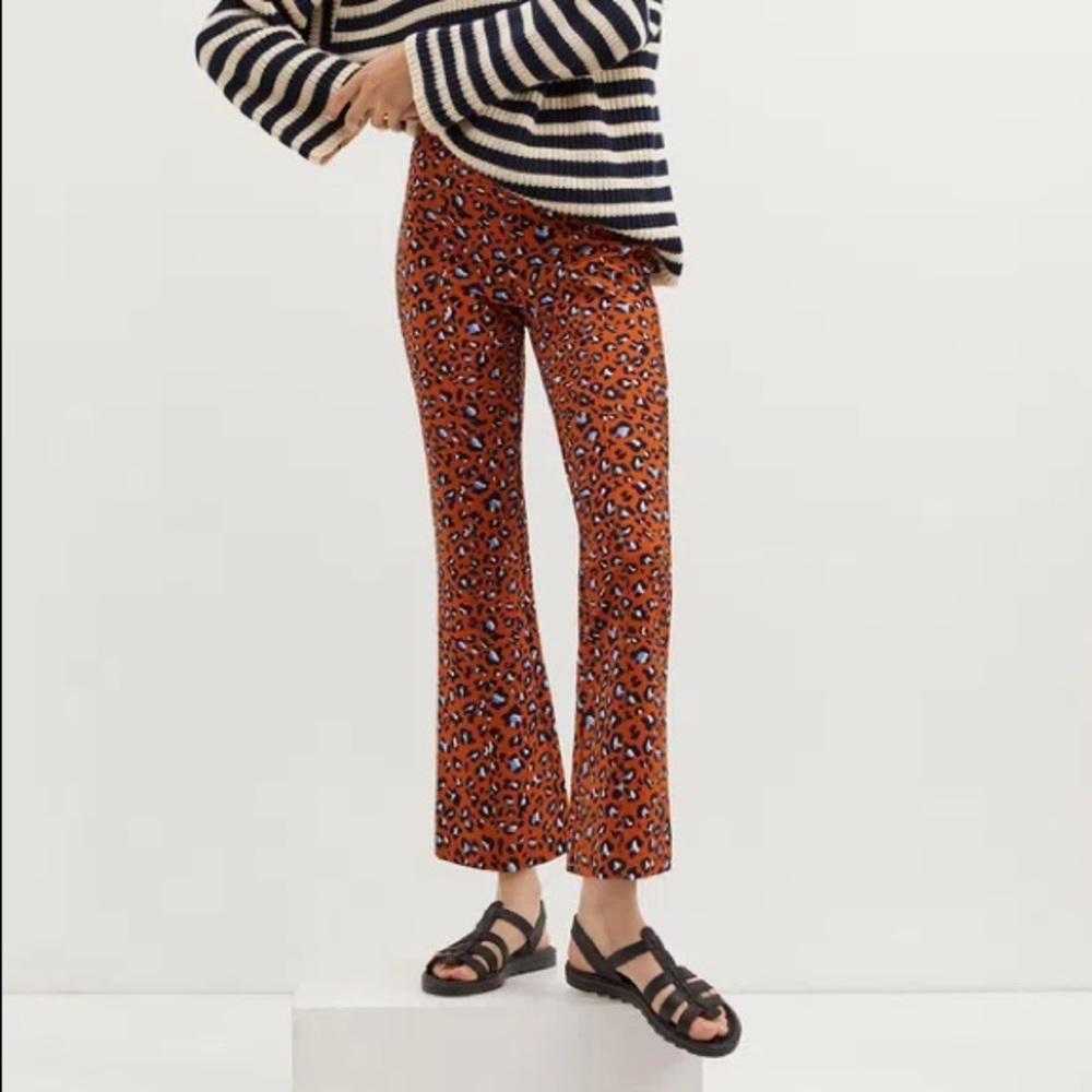 MAEVE KICK FLARE PANTS | CHEETAH Medium